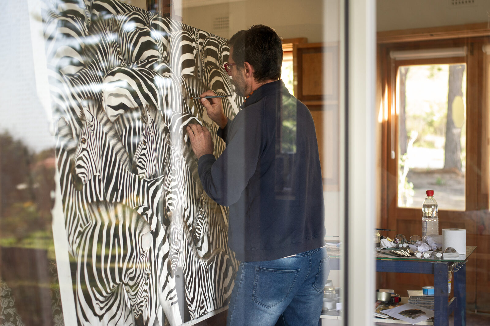 André Peypers in his studio